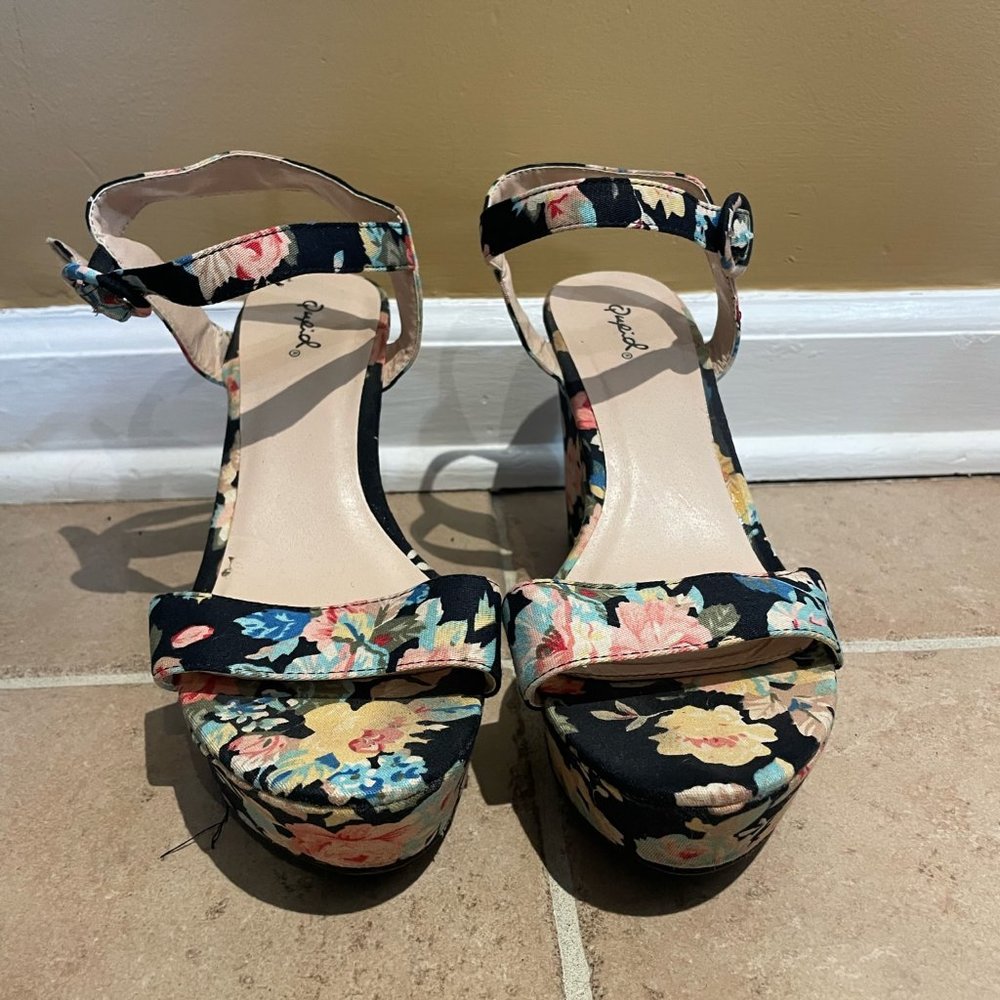 Women's Floral Chunky Platform shoes